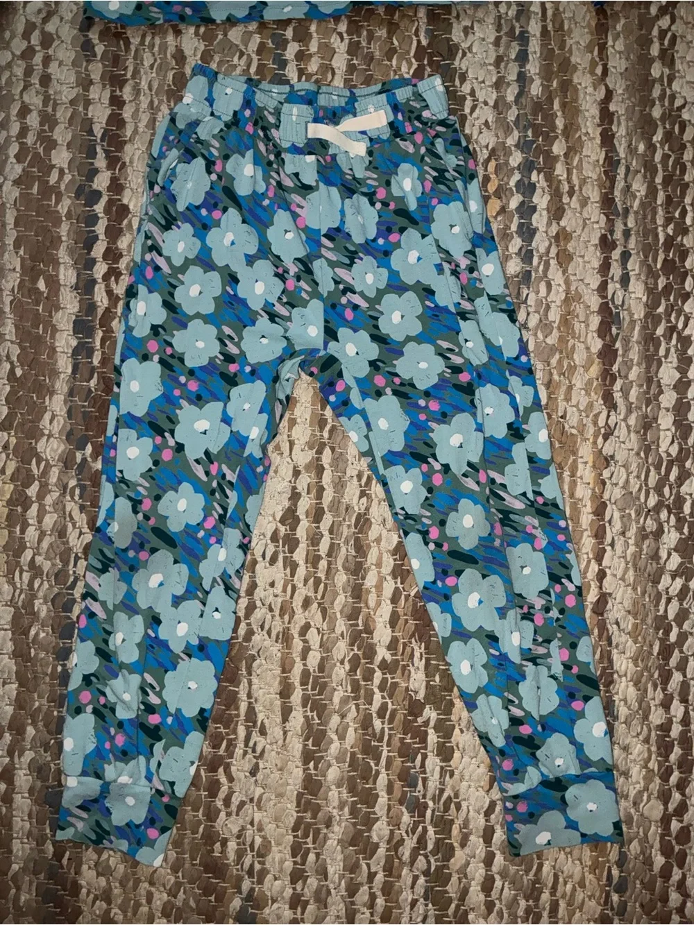 Tea Collection Blue Floral Long-Sleeve Set for Kids